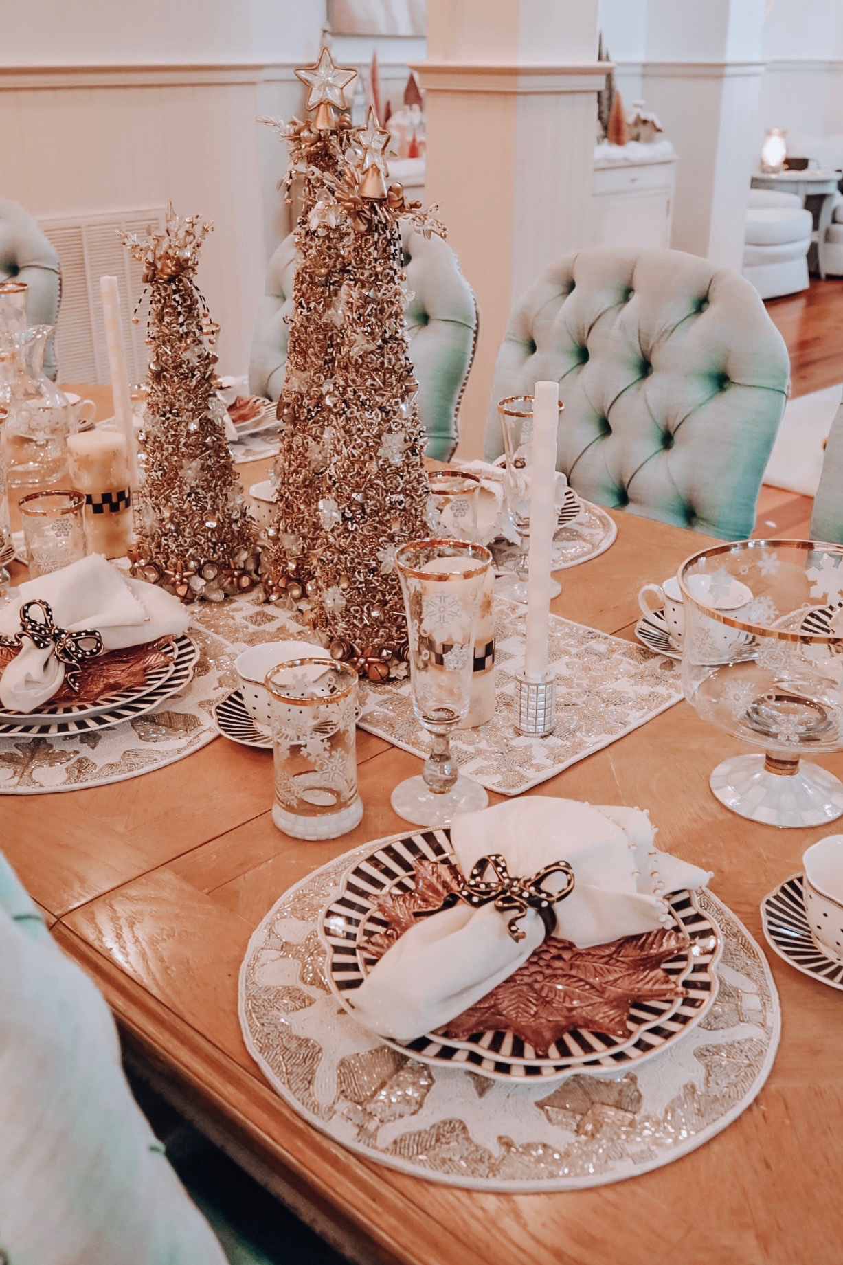 My Holiday Tablescape with MacKenzie-Childs