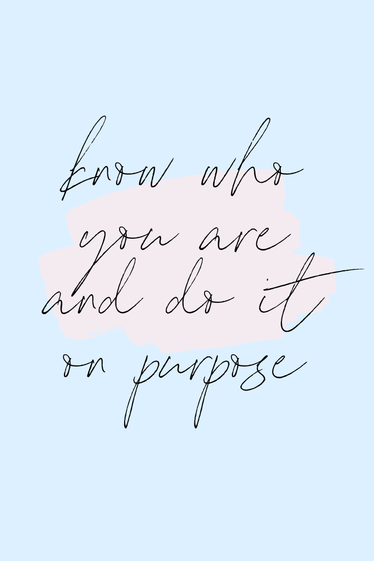 Motivational Quotes 2020 Inspiration know who you are and do it on purpose